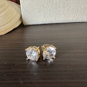 12mm Elegant Gold Stud Earrings